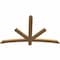Ekena Millwork Alberta Smooth Timber Gable Bracket, Western Red Cedar, 60"W x 38"H x 1 1/2"D x 3 1/2"F, 15/12 Pitch GBW060X38X0204ALB00SWR - alternate 4